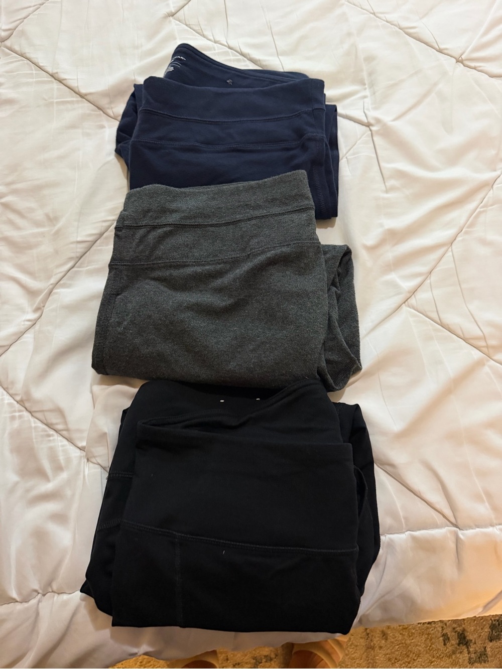 tek gear Navy, Gray & Black Cropped Leggings Trio - Picture 2 of 7